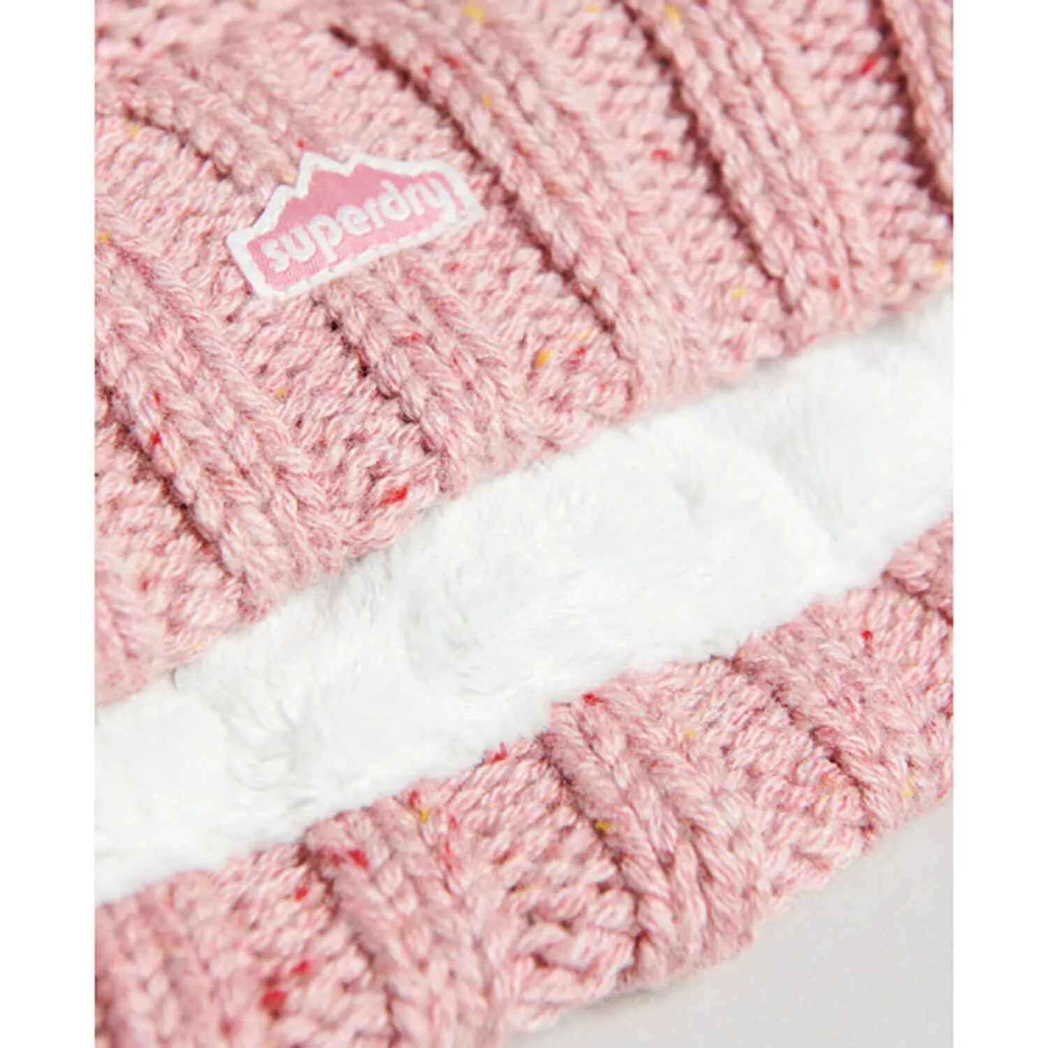 Cable Knit Bobble Beanie Rose - Shop Now!