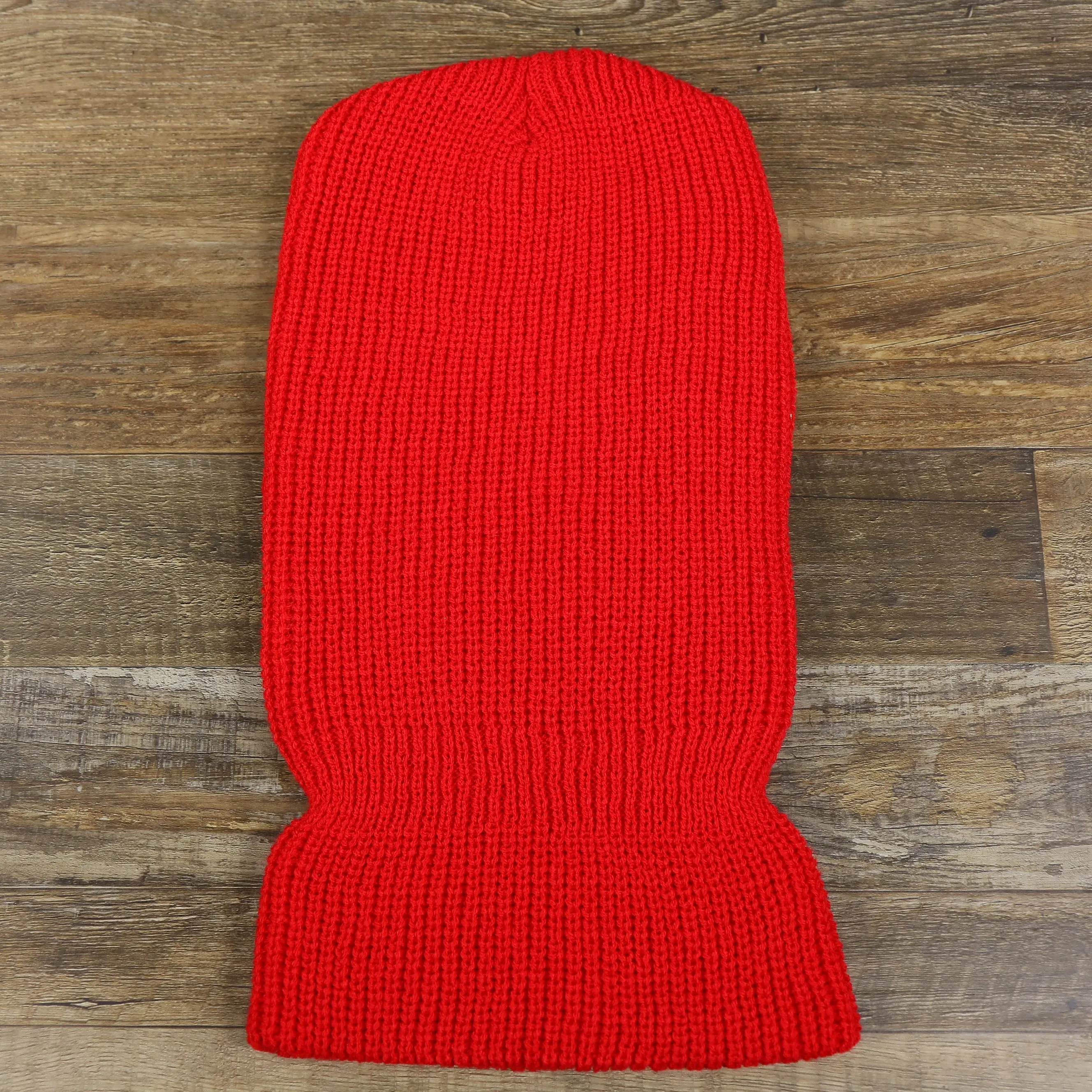 Cardinal Red Winter Knit Ski Mask - Three Hole - Red Ski Mask