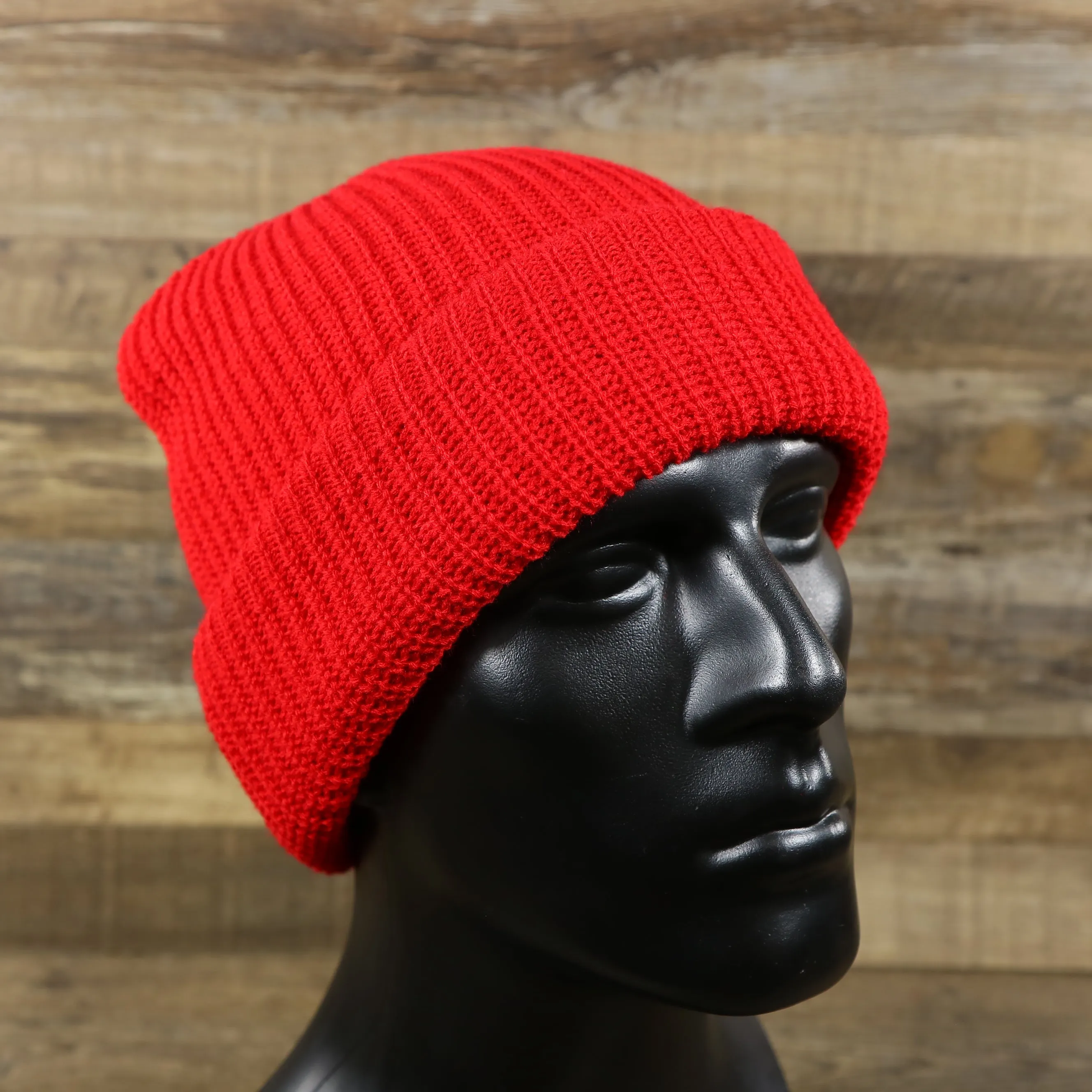 Cardinal Red Winter Knit Ski Mask - Three Hole - Red Ski Mask