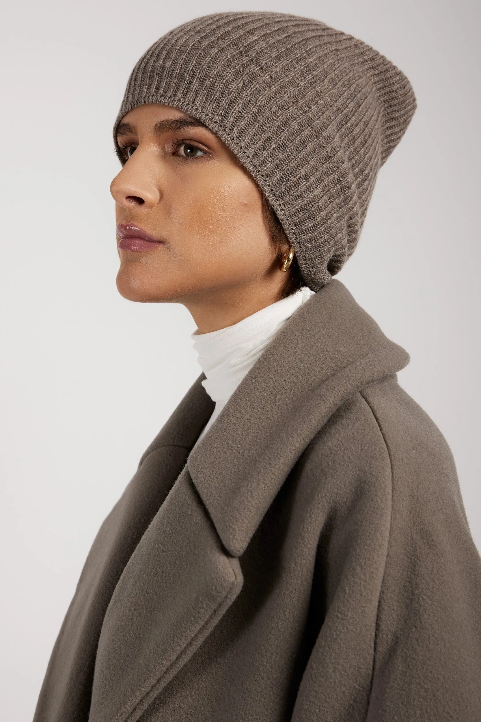 Cashmere Beanie in Drift