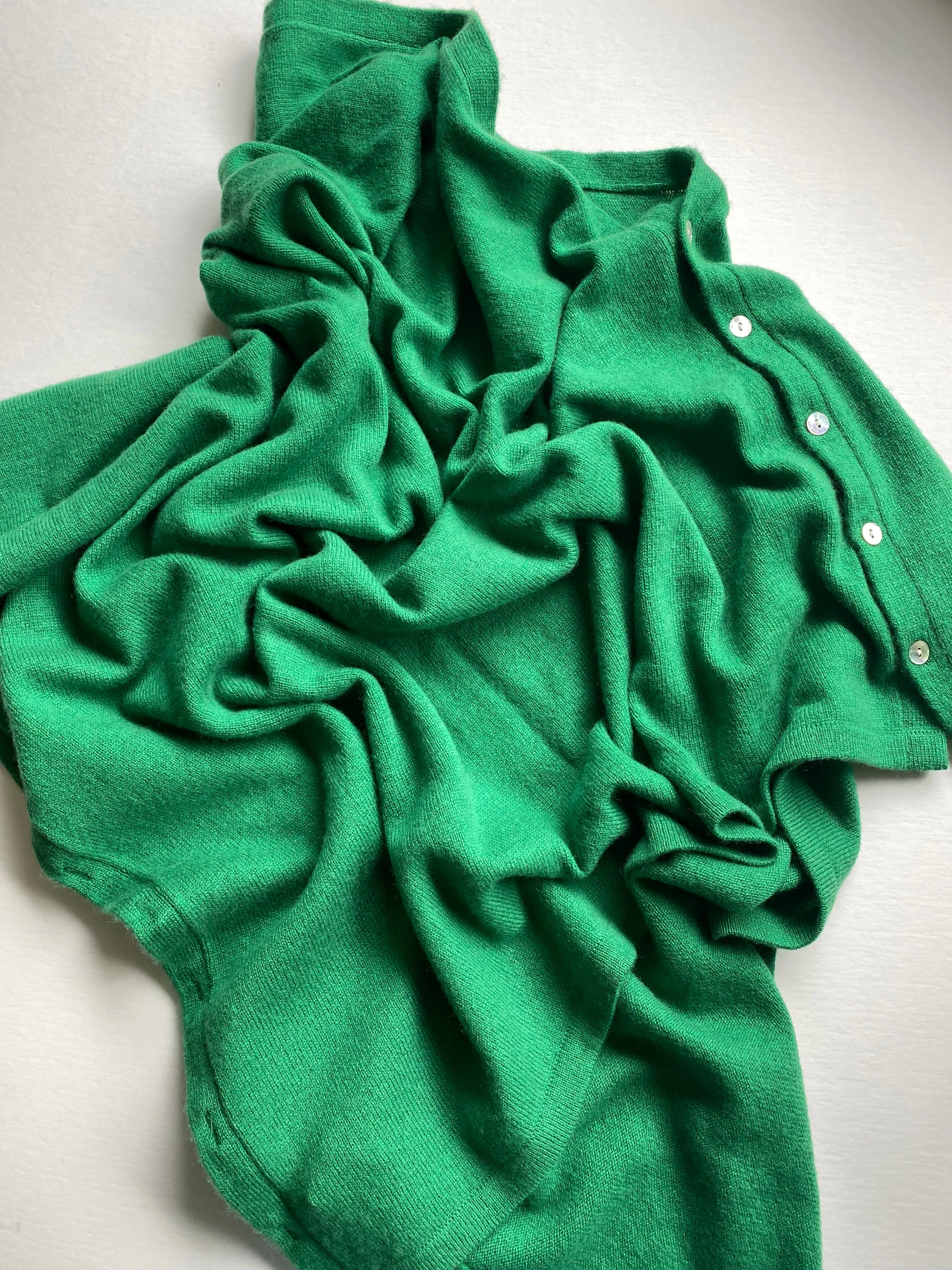 Cashmere Poncho Green Rainforest