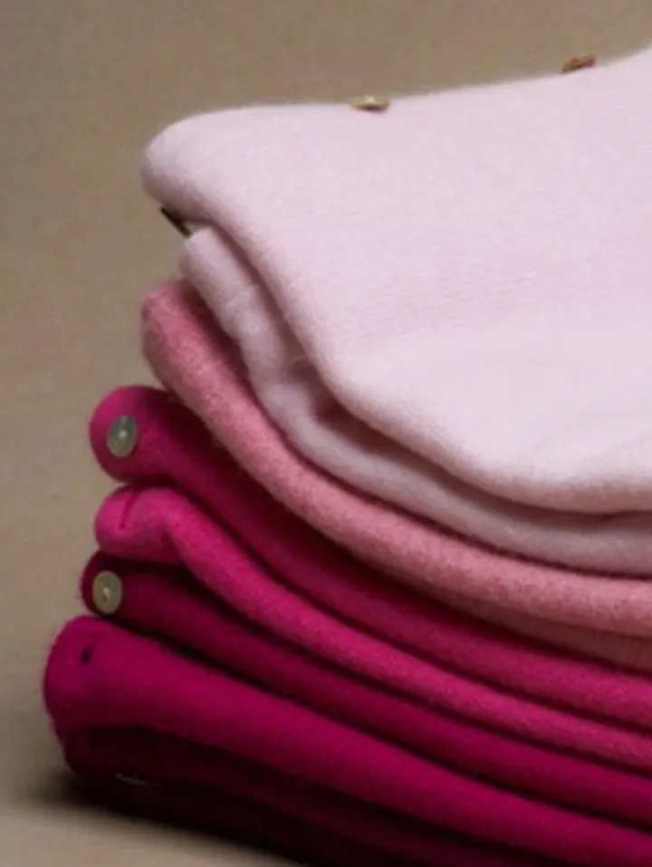 Cashmere Poncho Pale Pink Powder Pink