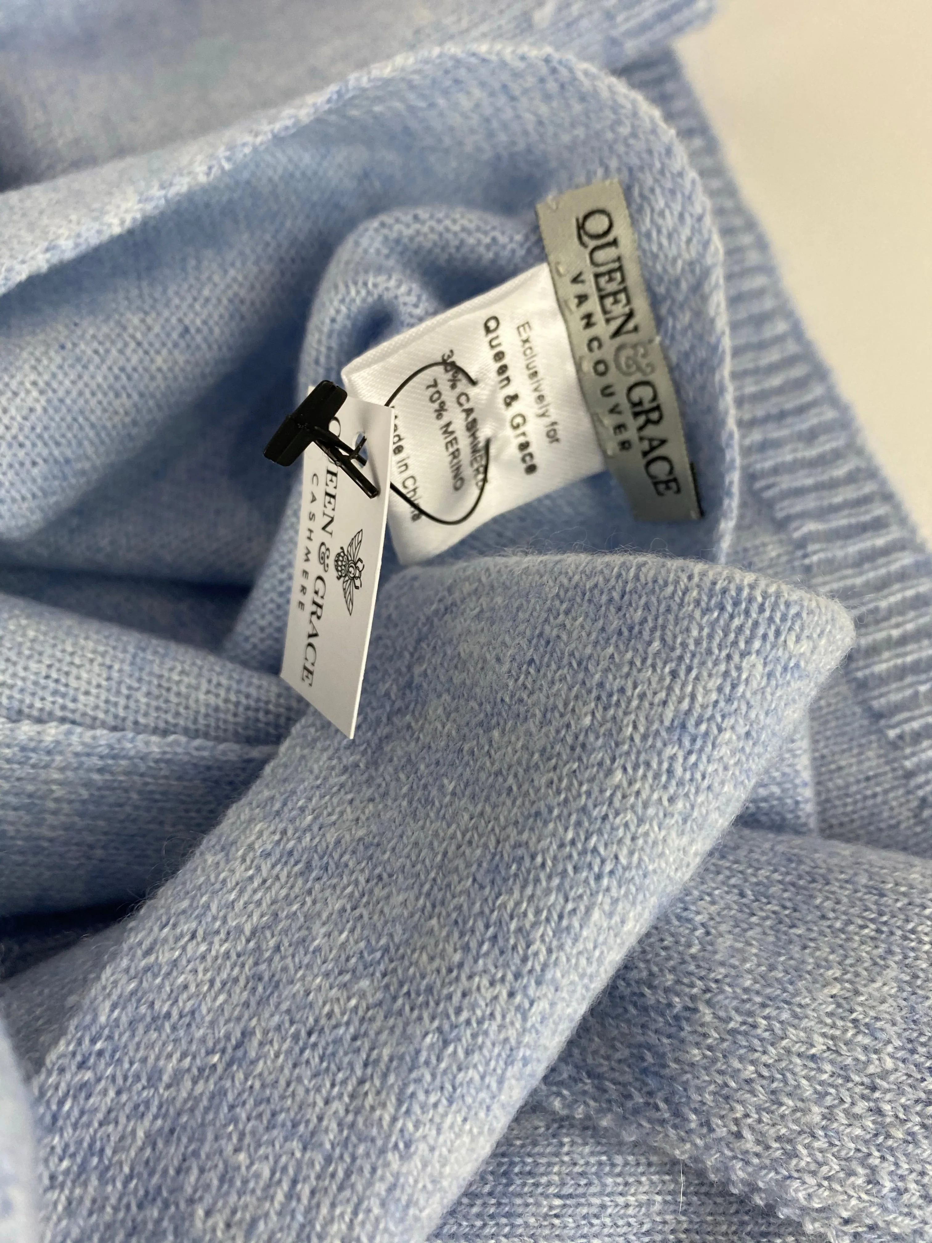 Cashmere Scarf - Arctic Blue