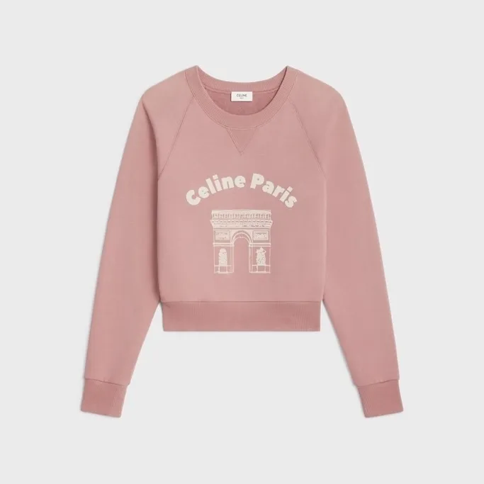 Celine Arc de Triomphe Cotton Fleece Sweatshirt