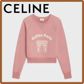 Celine Arc de Triomphe Cotton Fleece Sweatshirt