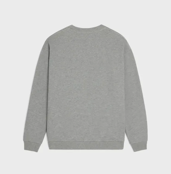 Celine cotton fleece loose sweatshirt.