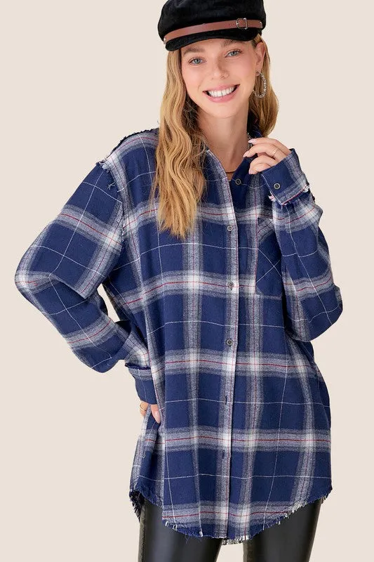 Celine Plaid Flannel Shirt