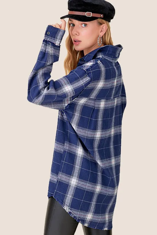 Celine Plaid Flannel Shirt