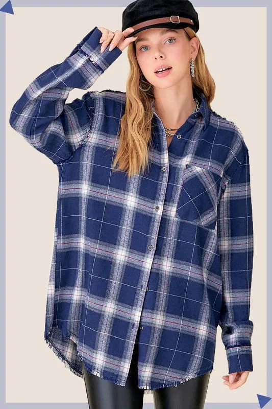 Celine Plaid Flannel Shirt