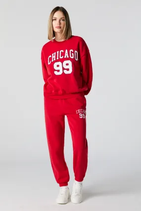 Chicago Fleece Everyday Jogger with Embroidery