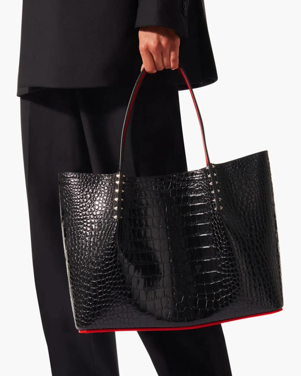 Christian Louboutin Cabarock large calf leather tote bag