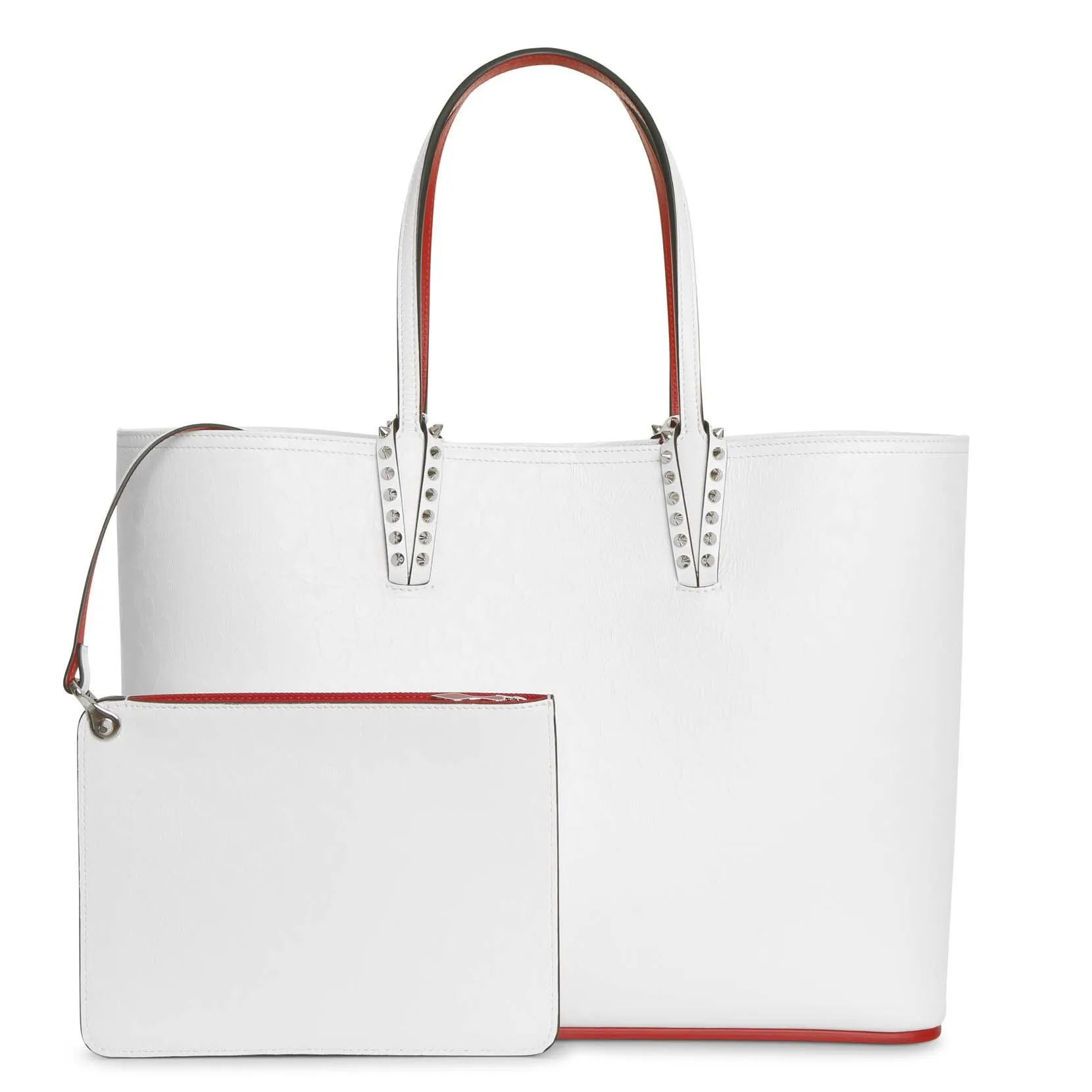 Christian Louboutin Cabata large white tote bag