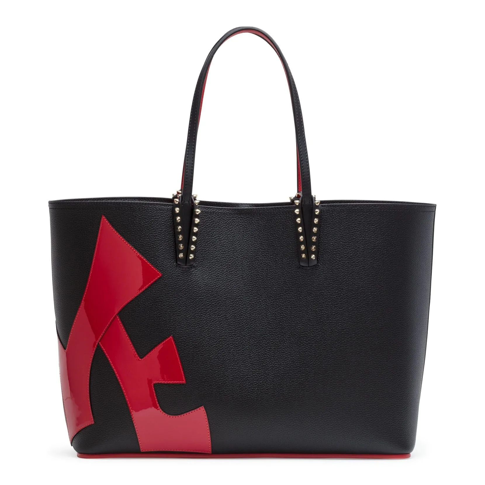 Christian Louboutin Cabata love patent black tote bag