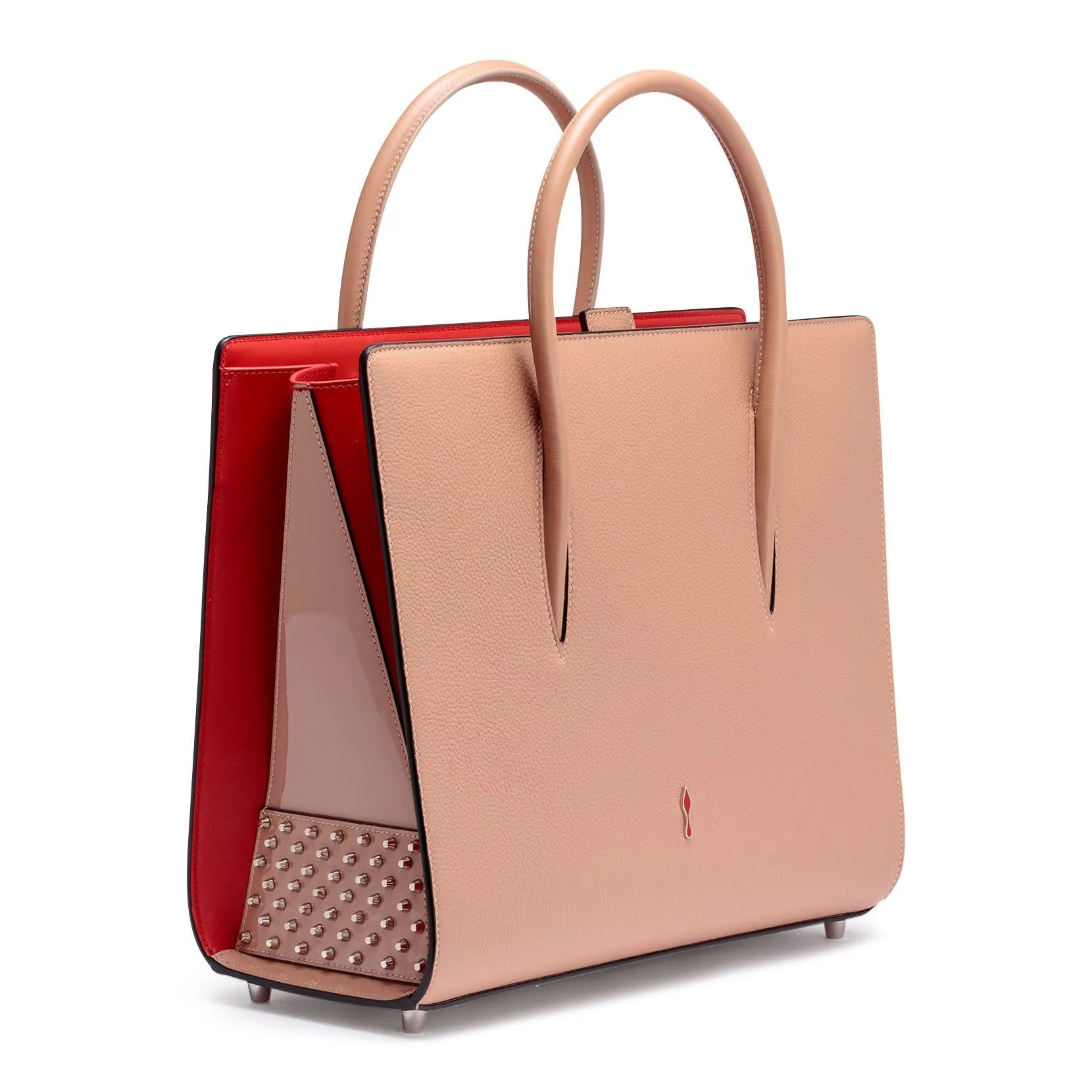 Christian Louboutin Paloma Large beige leather tote bag