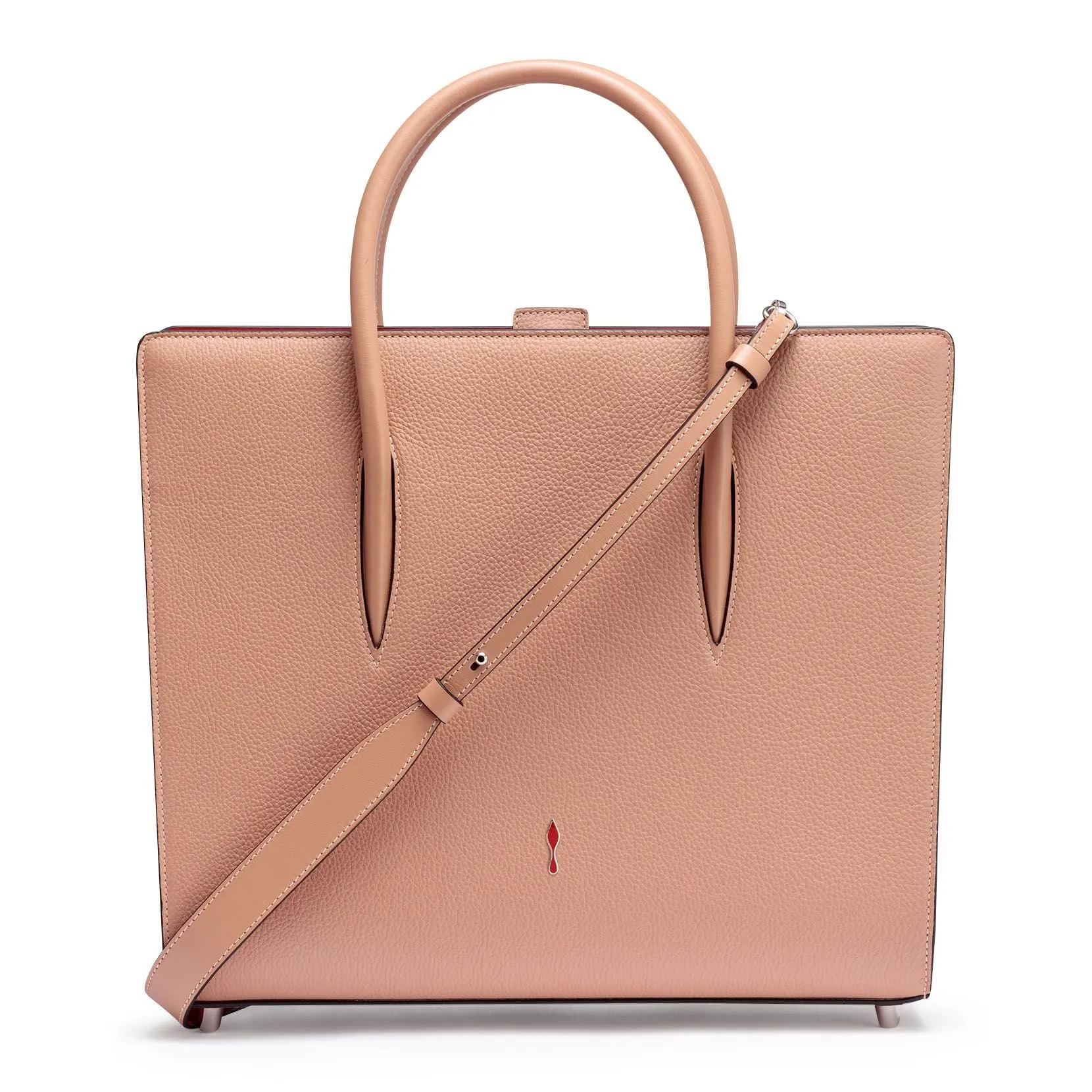 Christian Louboutin Paloma Large beige leather tote bag