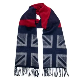 Classic Union Jack Brushed Wool Scarf