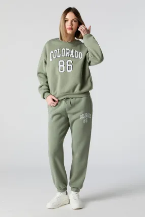 Colorado Fleece Jogger with Embroidery