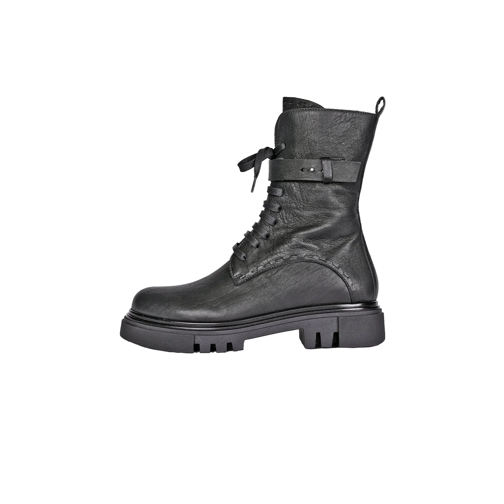 Combat Boot Vegetal Wash Black - Shop Now