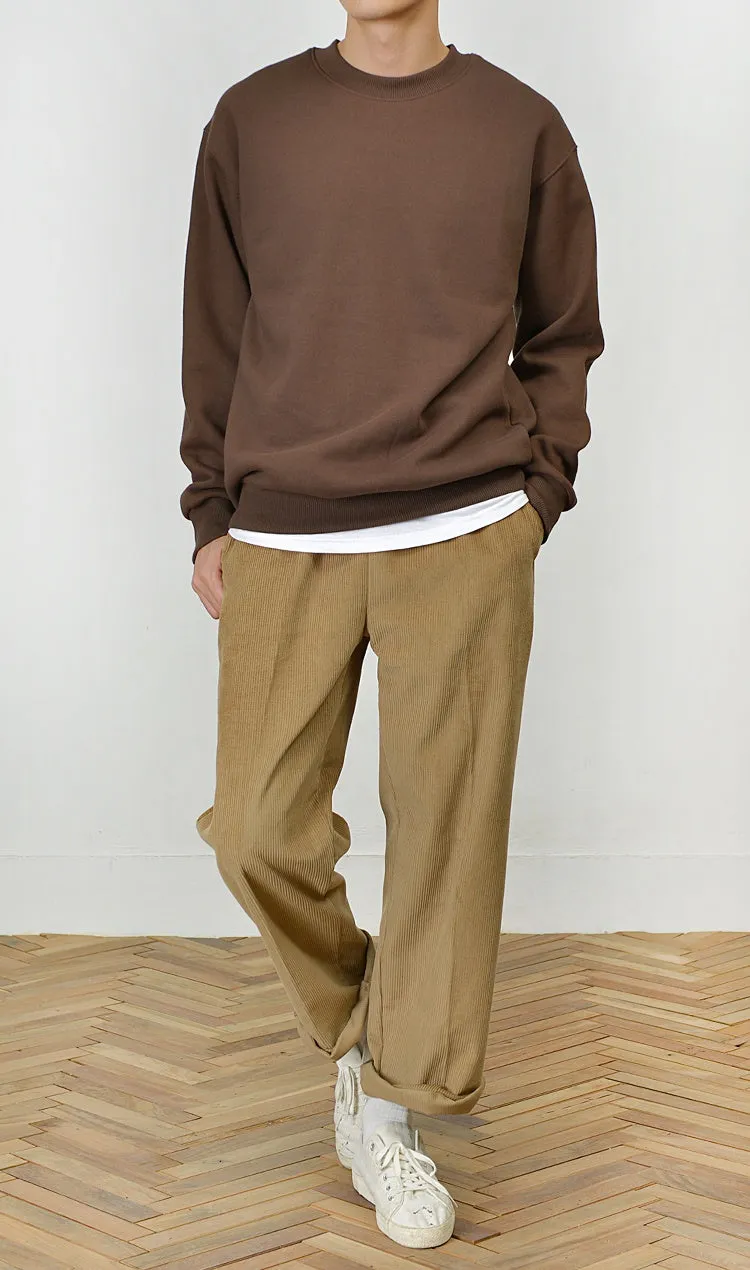 Corduroy Pants | Men's Formal Casual Trousers | Korean Fashion | Kpop Style | Waistband Drama | Winter Wear