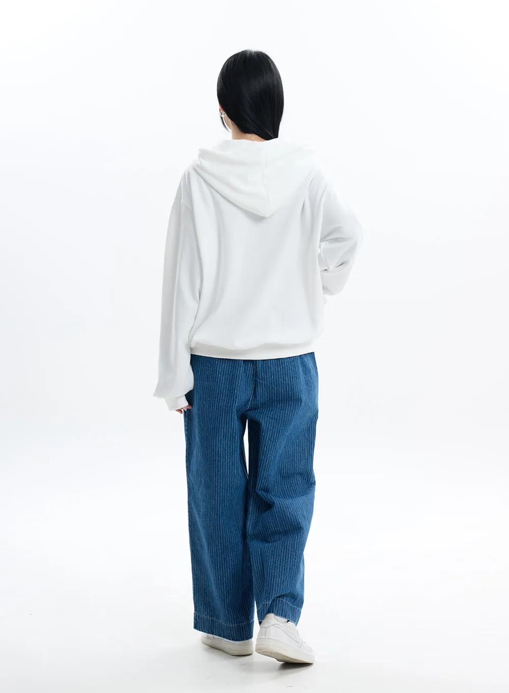 Corduroy Pants with Elastic Waistband IF413