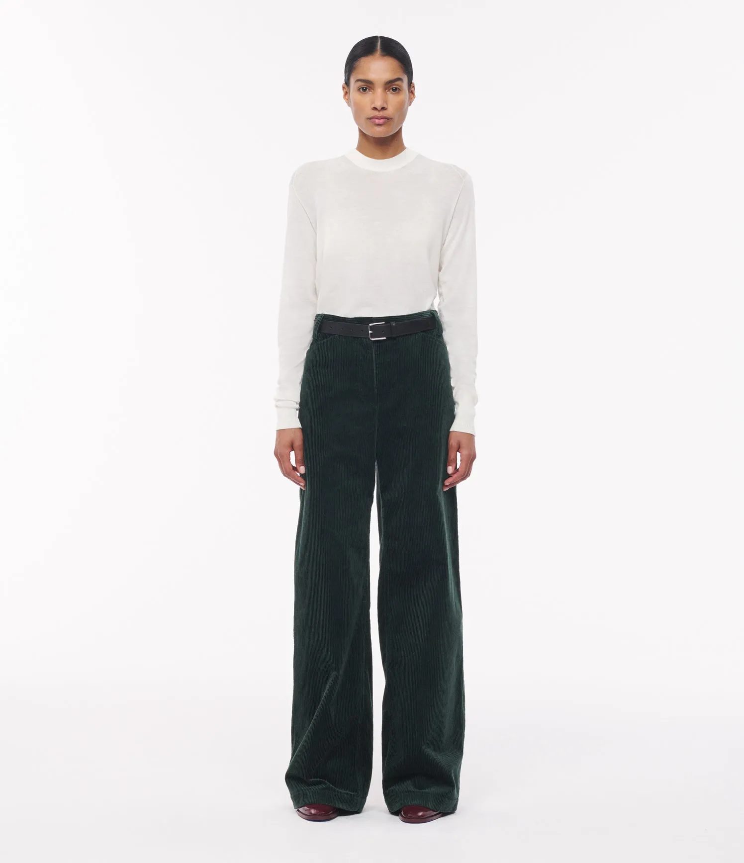 Corduroy Pants with Patch Pockets