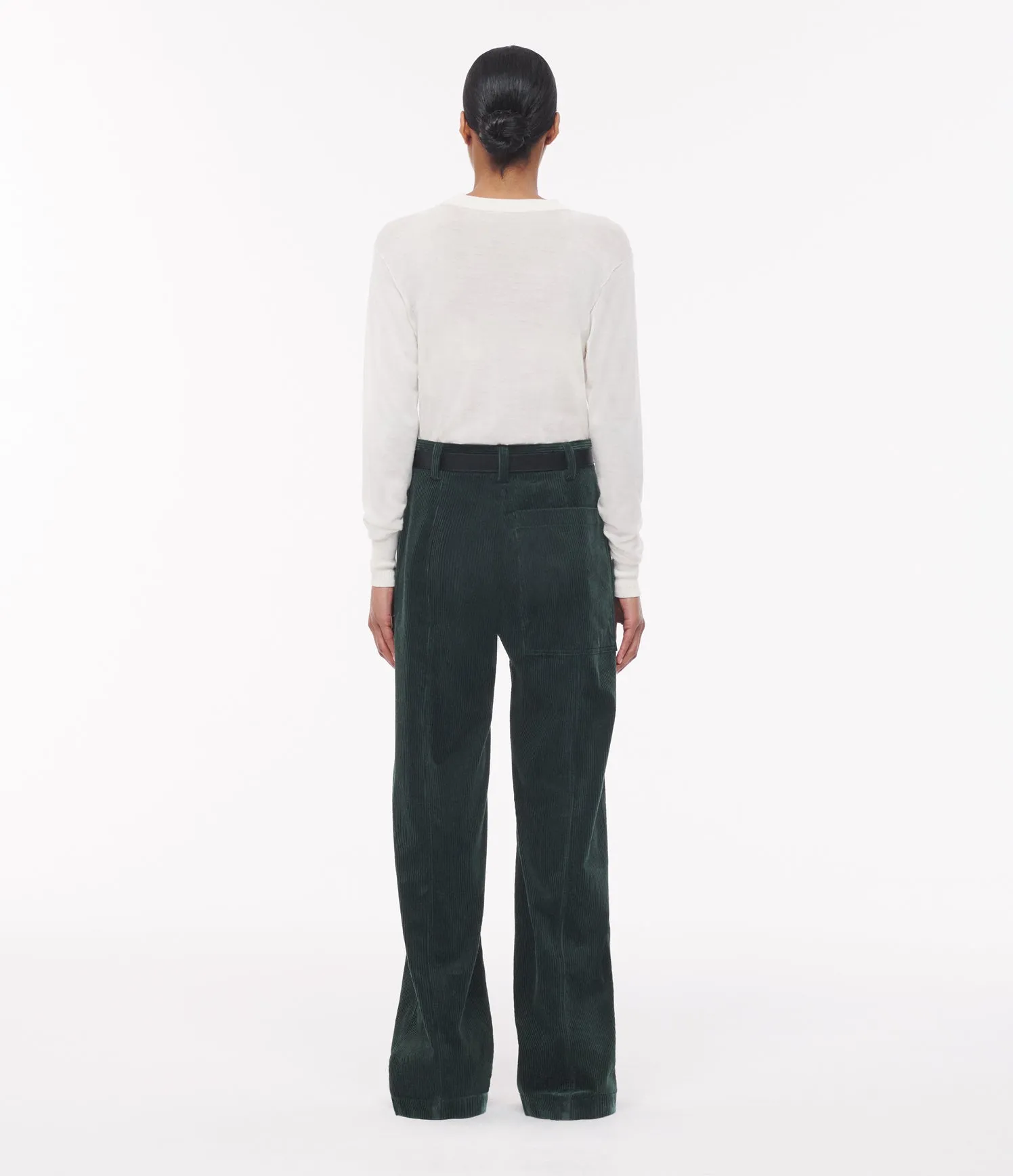 Corduroy Pants with Patch Pockets