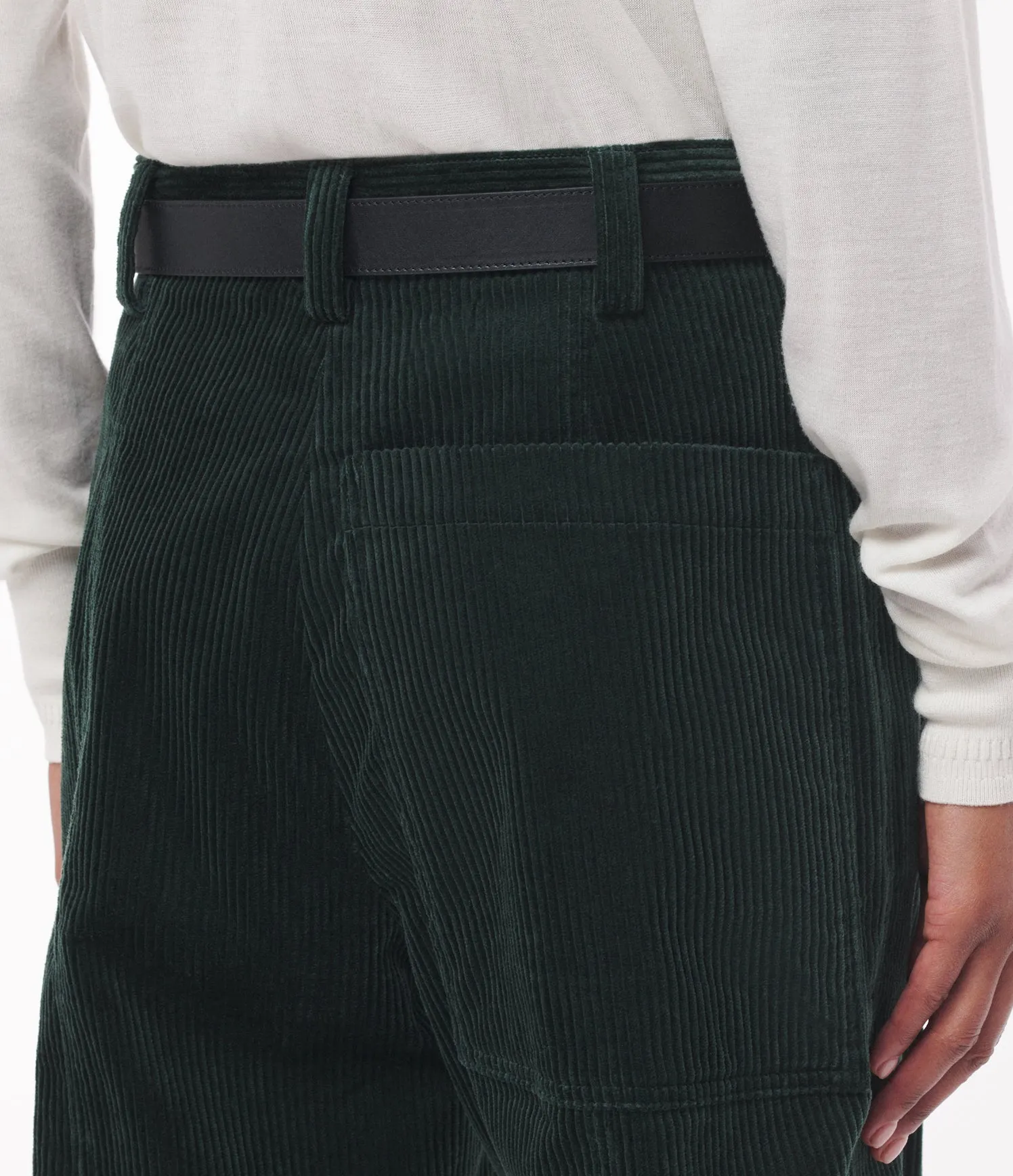 Corduroy Pants with Patch Pockets