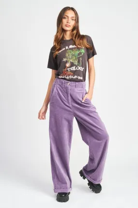 Corduroy Pants with Pockets - Wide Leg Pants | Order Now.