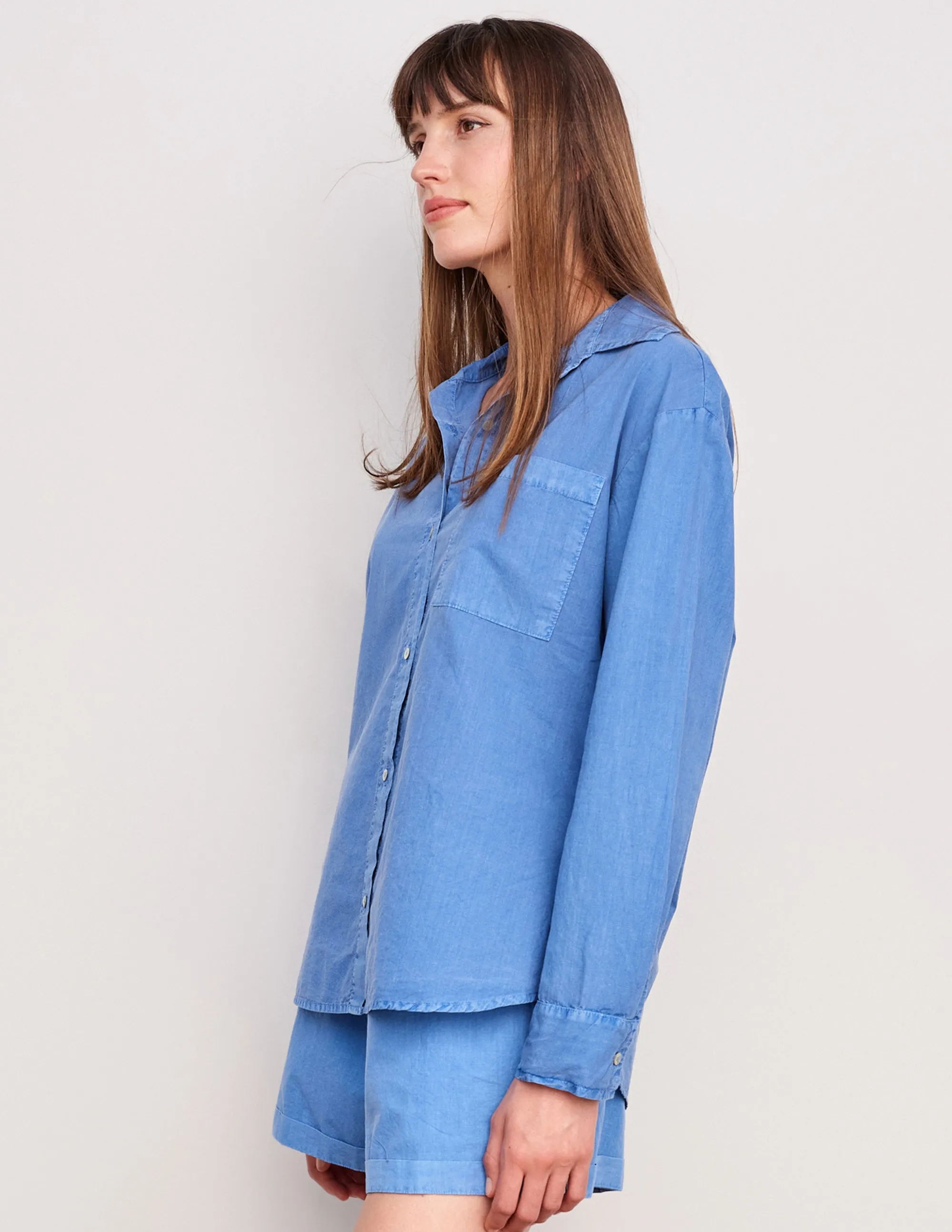 Cotton Button Front Shirt