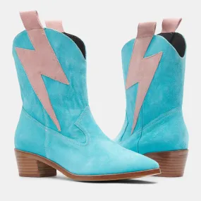 Cotton Candy Suede Bolt Western