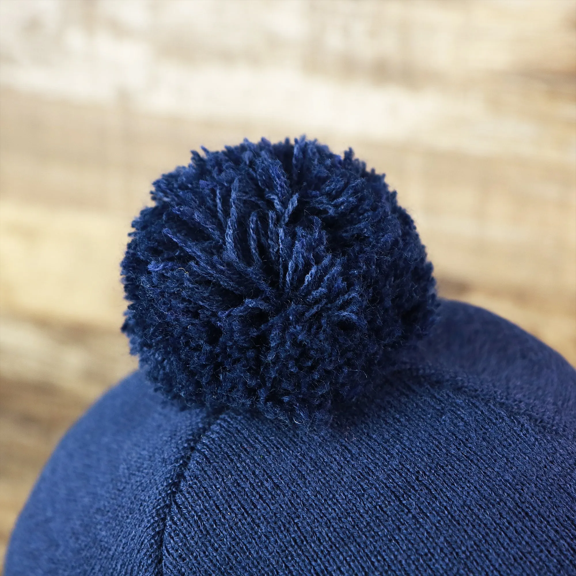 Dallas Cowboys Winter Beanie | Authentic Pom Pom | Navy Blue