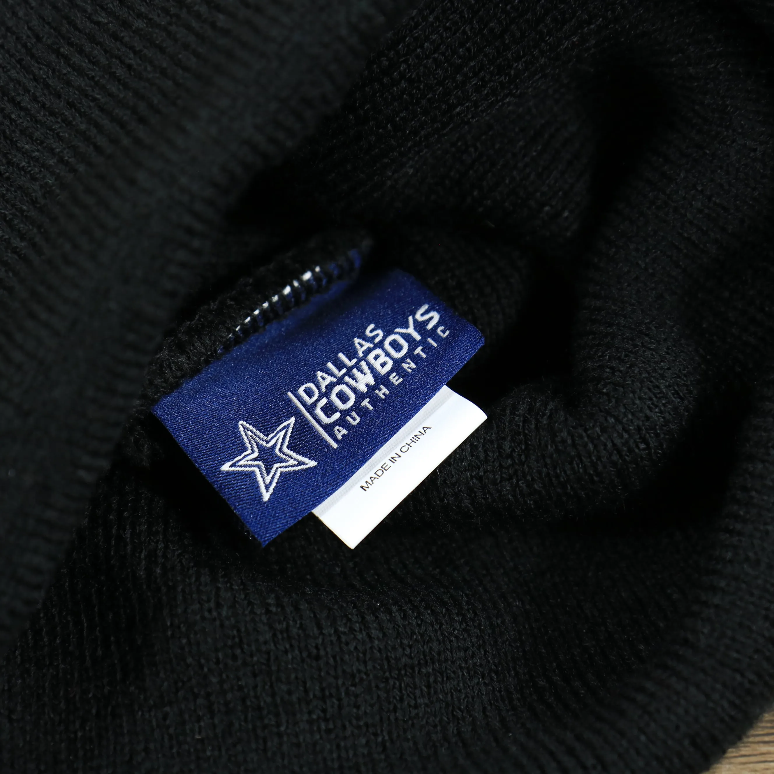 Dallas Cowboys Winter Beanie | Black Cuffed Knit Hat