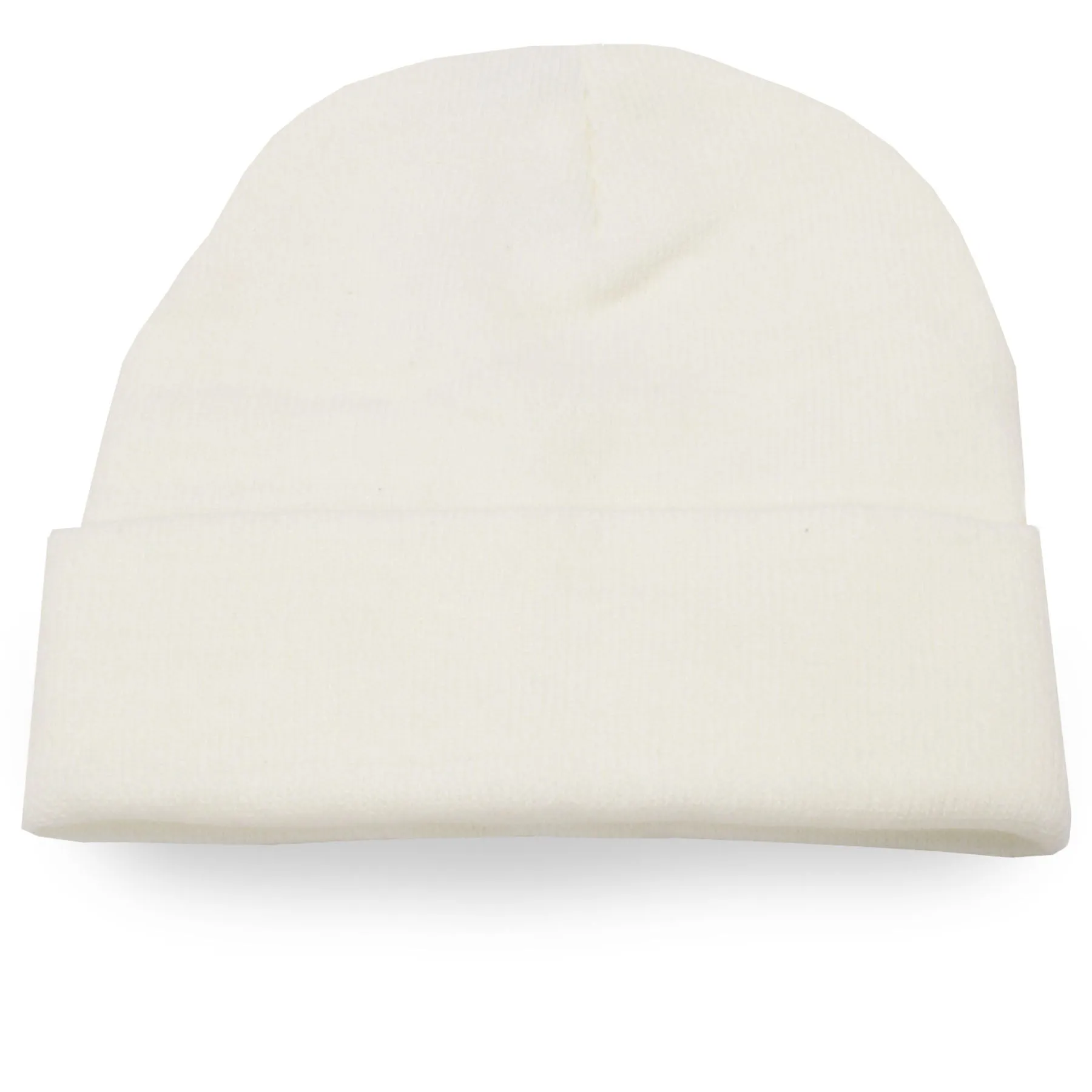 Dallas Cowboys Winter Beanie - White Raised Cuff Knit