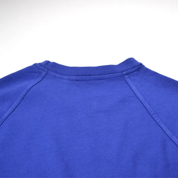 Dana Lee blue cotton cashmere sweatshirt.