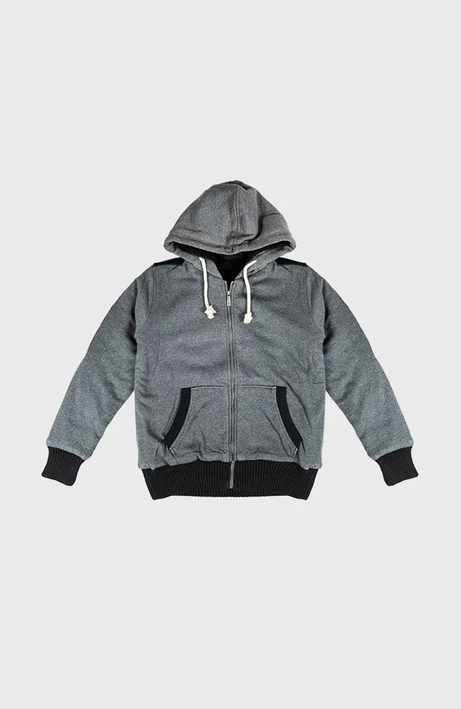 Dark Gray Sherpa Hoodie (Men)