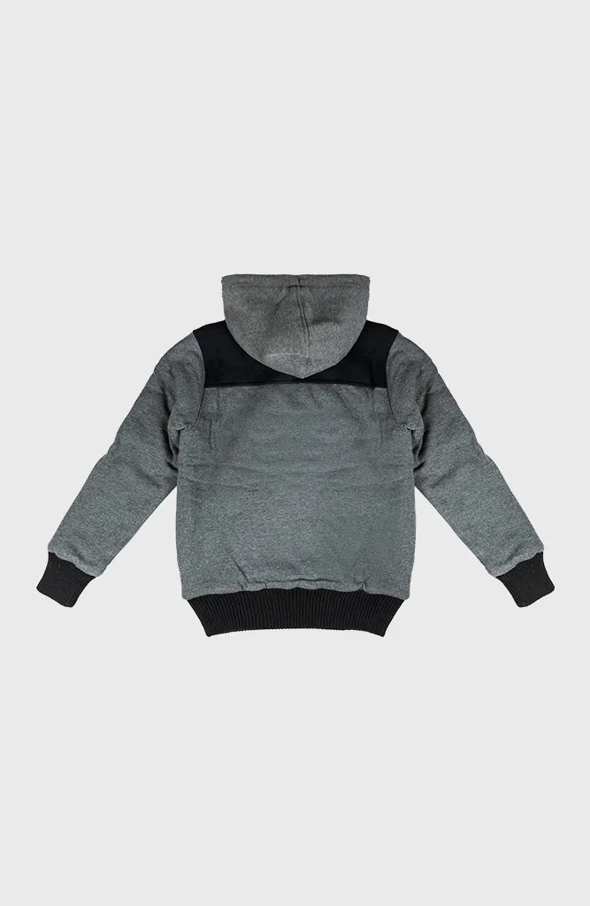 Dark Gray Sherpa Hoodie (Men)