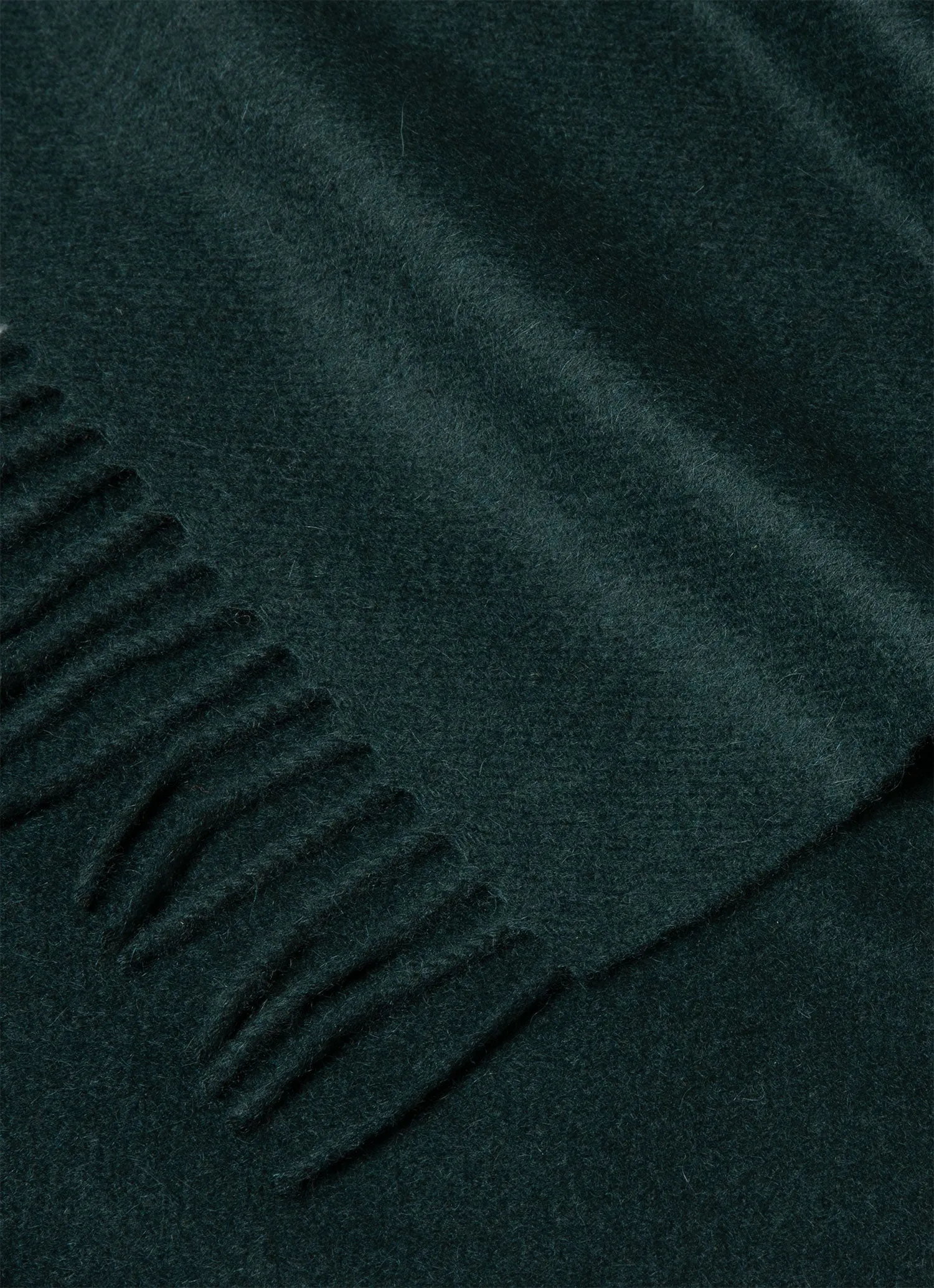 Dark Green Cashmere Woven Scarf