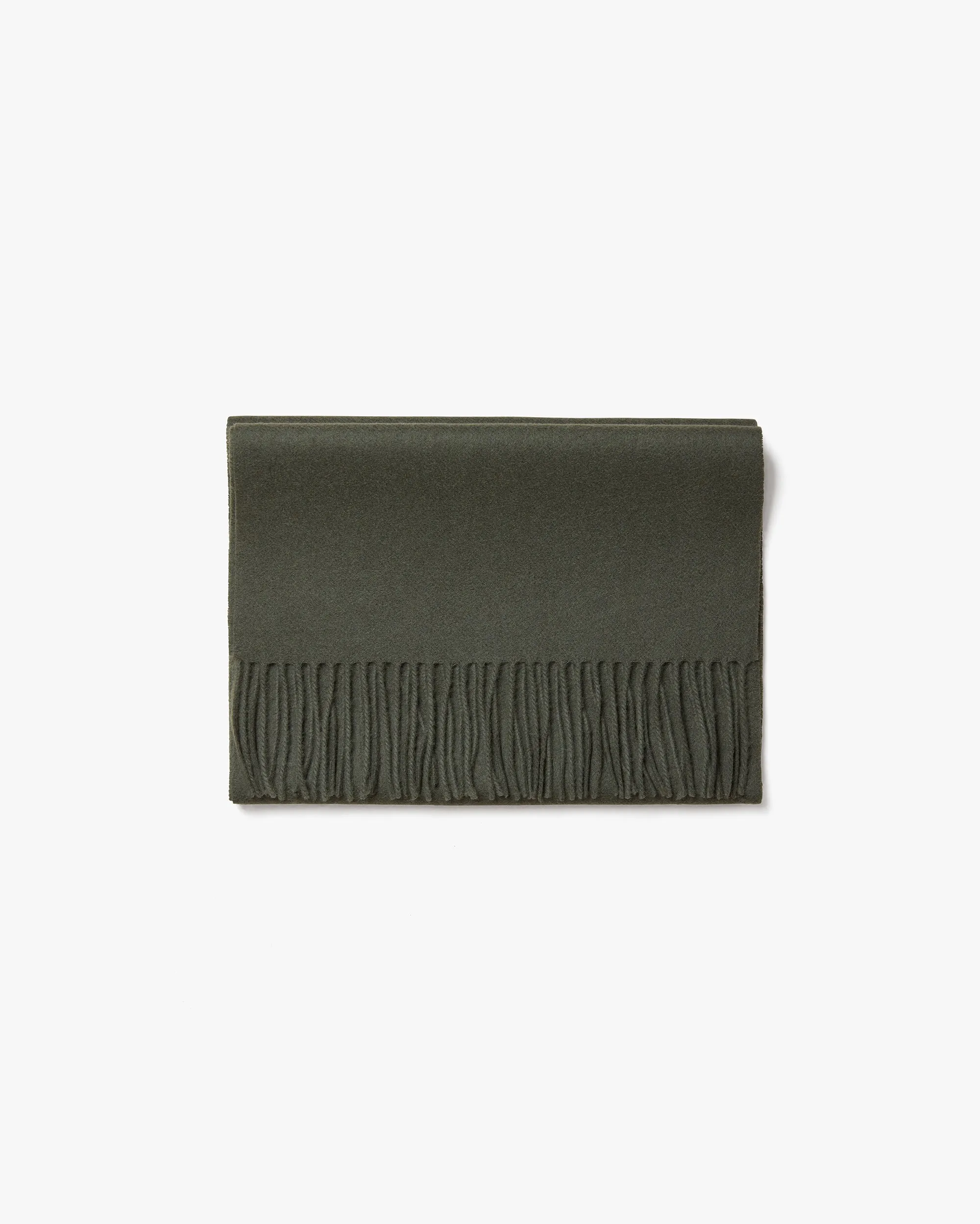 Dark Green Wool Scarf