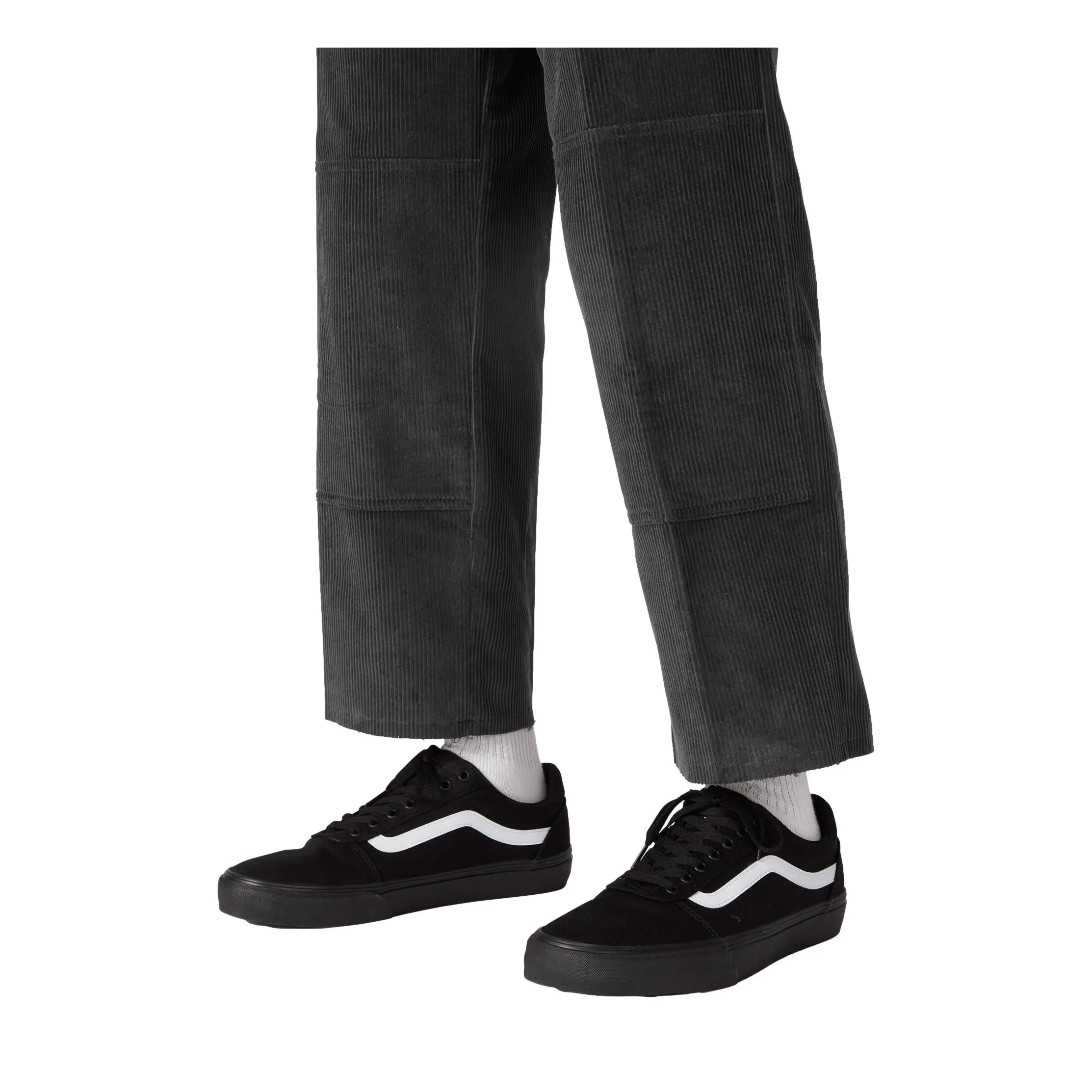 Dickies Black Corduroy Double Knee Pants - Franky Sicko Loose Fit