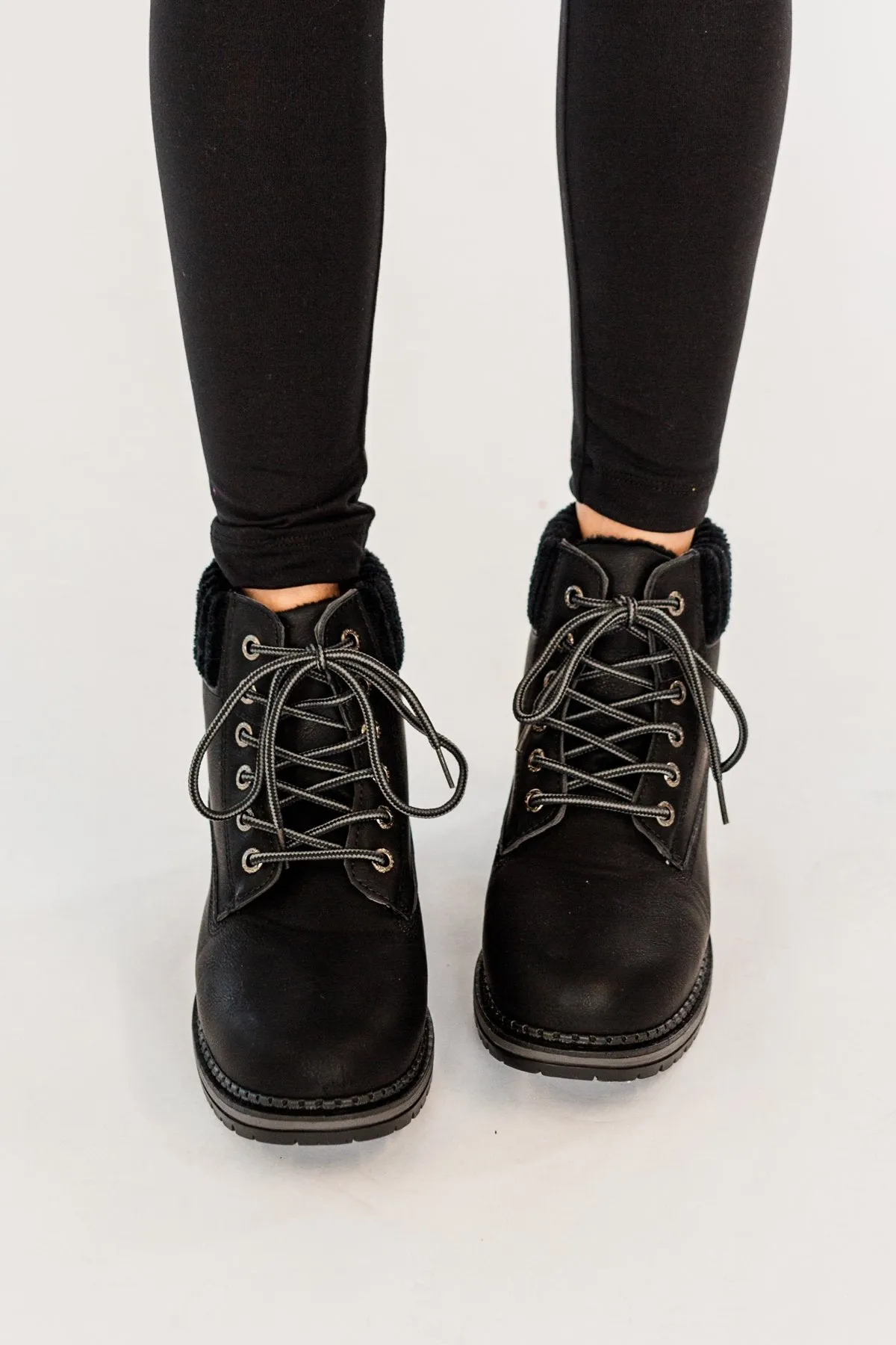 Dirty Laundry Alpine Booties- Black Nubuck