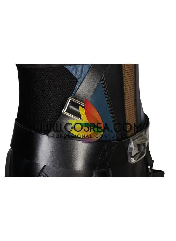 Domino Deadpool 2 cosplay costume - PU leather material.