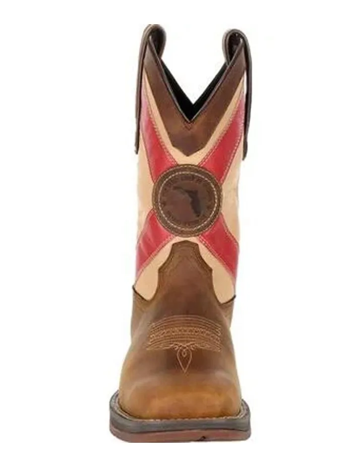 Durango DDB0233 Mens Florida State Flag Western Boot Saddle Brown