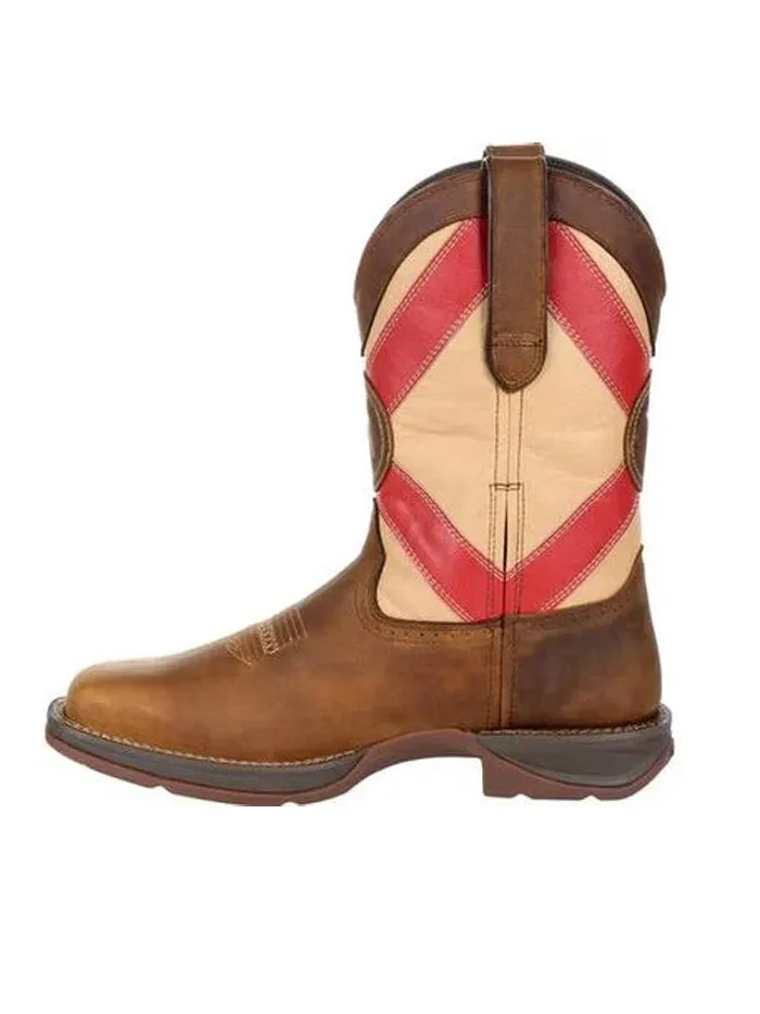 Durango DDB0233 Mens Florida State Flag Western Boot Saddle Brown