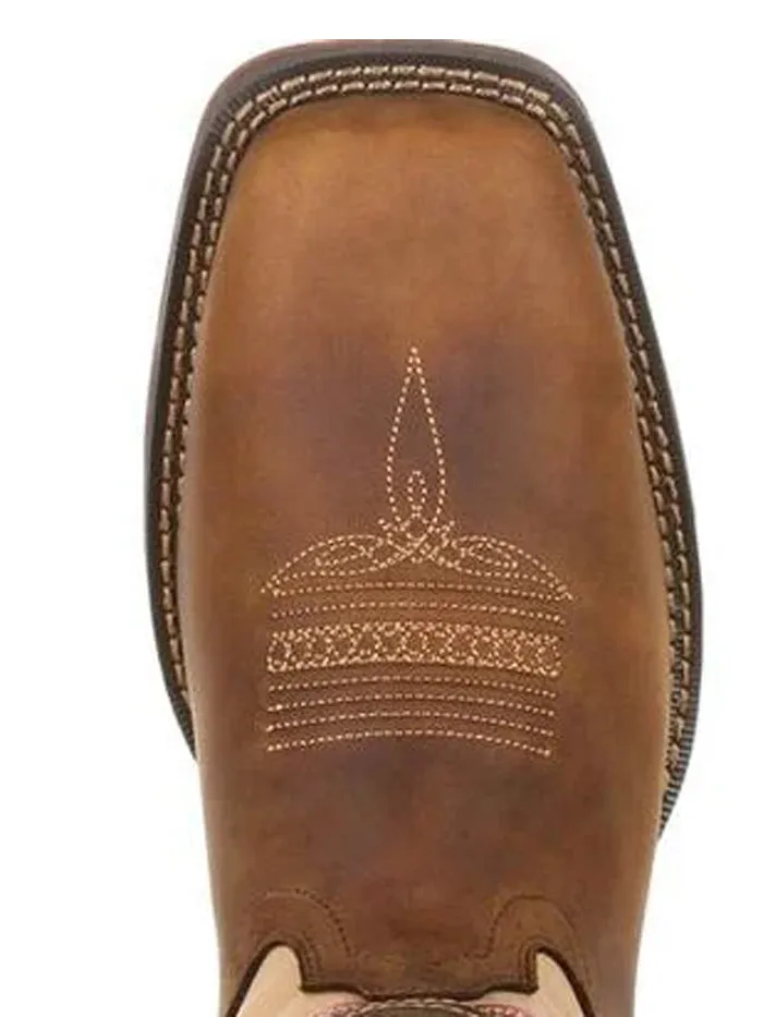 Durango DDB0233 Mens Florida State Flag Western Boot Saddle Brown