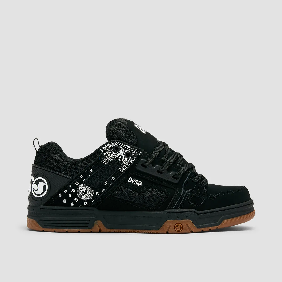 DVS Comanche Shoes - Black/White/Print Nubuck