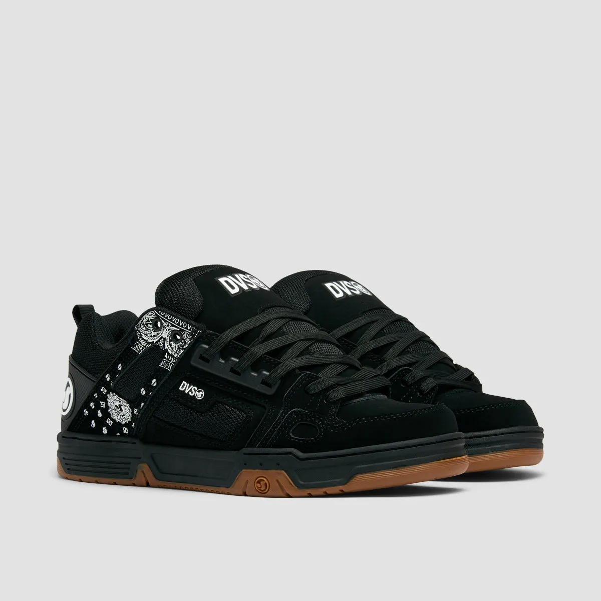 DVS Comanche Shoes - Black/White/Print Nubuck