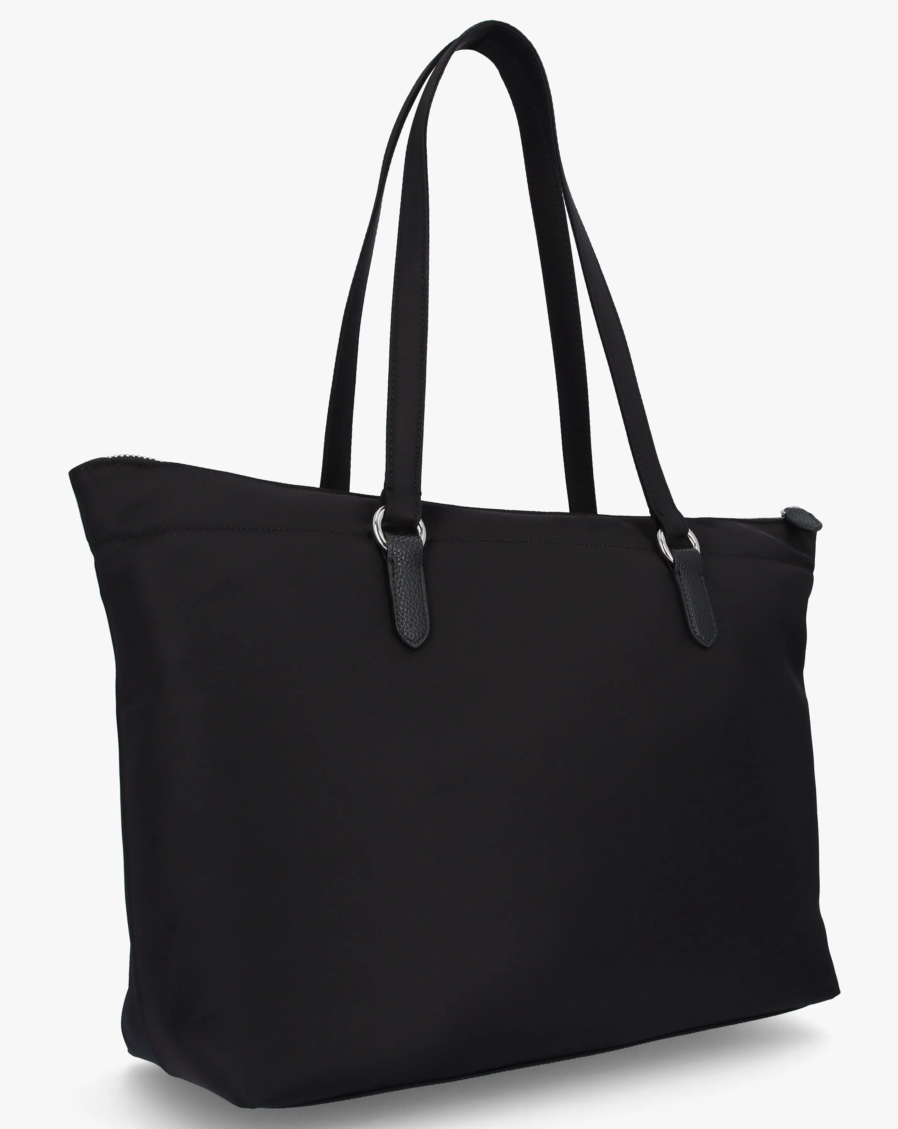 Emporio Armani Black Recycled Nylon Tote Bag | Simply Be