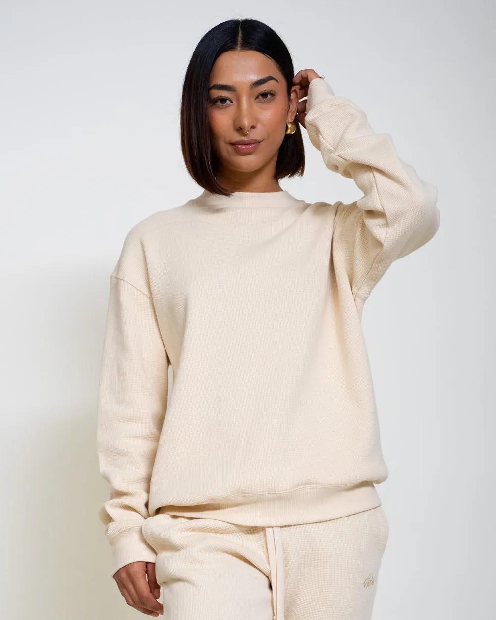 EPTM Cream Thermal Sweatshirt