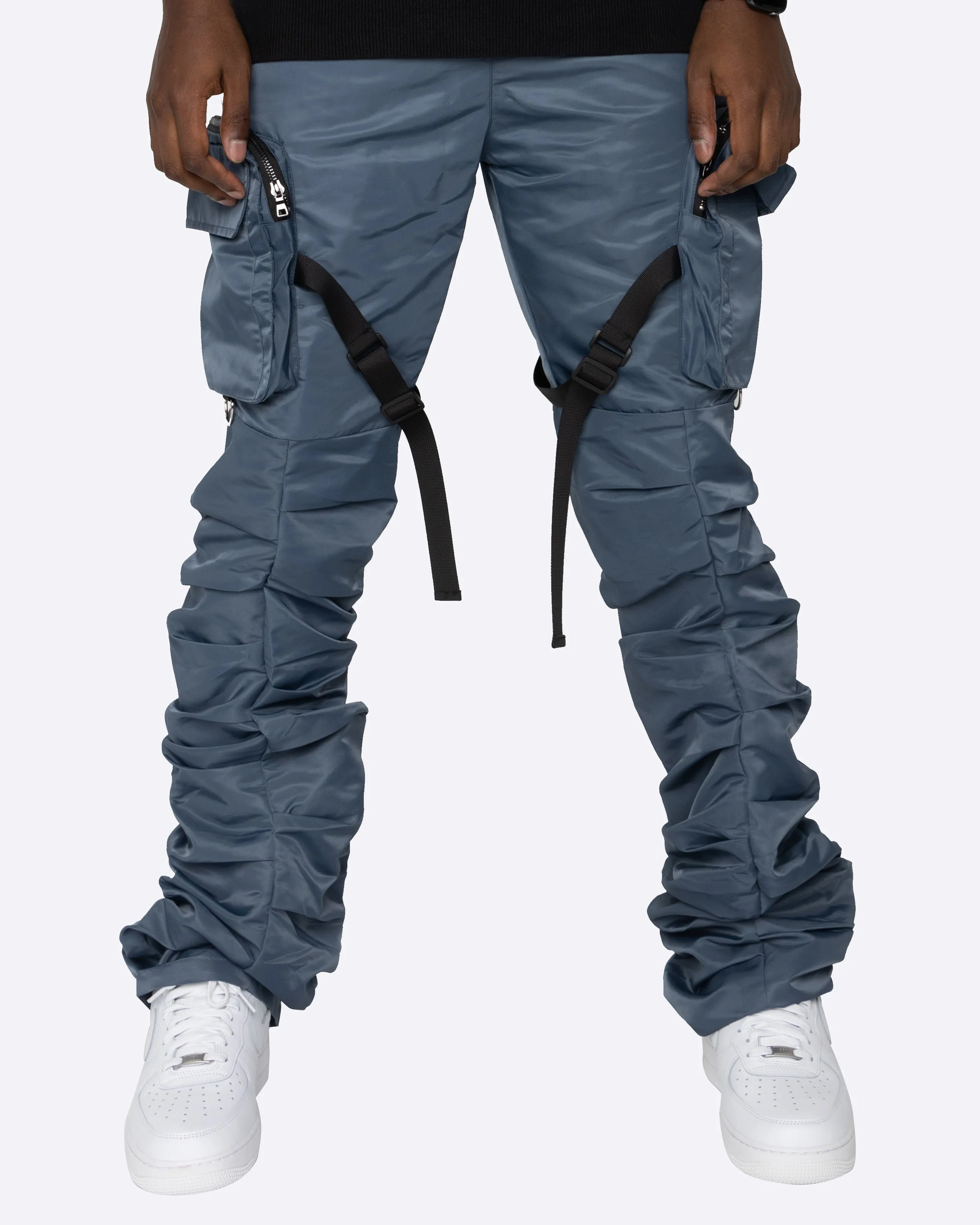 EPTM Stacked Flare Cargo 2.0 - Steel Blue Cargo Pants