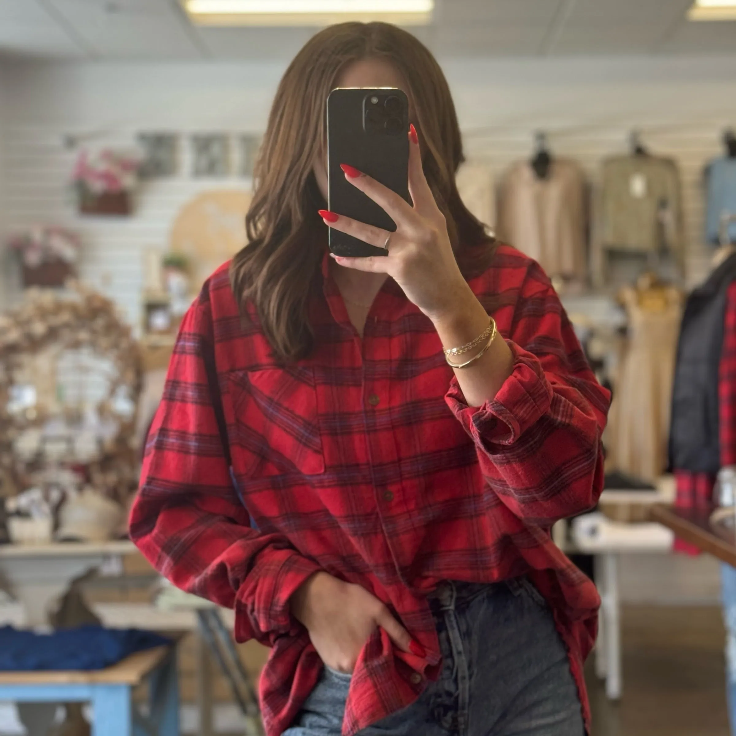 Fall Flannel Plaid Raw Edge Button Down - Direct Result: A stylish and trendy flannel plaid shirt, perfect for the fall season.